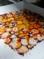 Terrina de pulpo con puré de patata